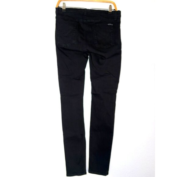 Hudson Nico Midrise Super Skinny Black Jeans Size 30 - Picture 3 of 11